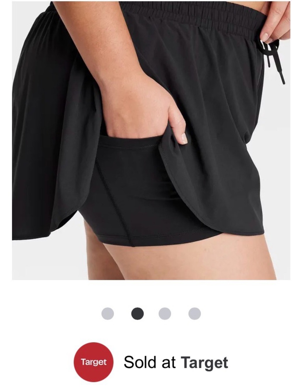 All in Motion Women’s woven high rise flutter 3” inseam shorts Large NWT - Picture 7 of 7